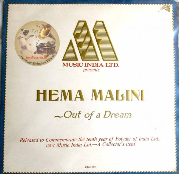 LP- Hits from Hema Malini (Out of Dream) Movies, 2392 266